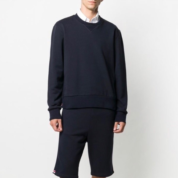 ✨톰브라운 남성 네이비 반바지 - Thom Browne Mens Navy Half-pants - th63x