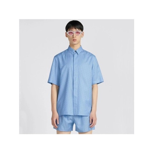 ❤디올 남성 블루 반팔 셔츠 - Dior Mens Blue Half sleeved Tshirts - di521x