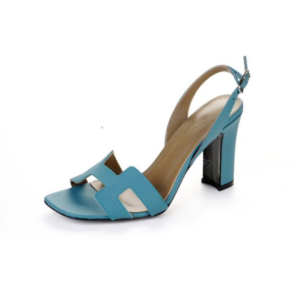 ✨에르메스 여성 블루 하이힐 - Hermes Womens Blue High-heels - he216x