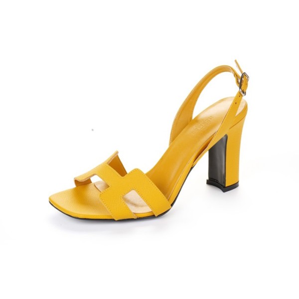 ✨에르메스 여성 옐로우 하이힐 - Hermes Womens Yellow High-heels - he217x