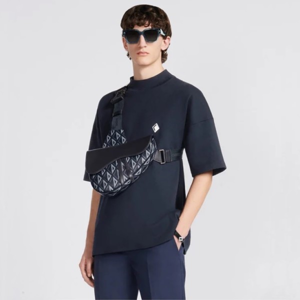 ✨디올 남성 블루 새들백 - Dior Mens Blue Saddle Bag - di530x