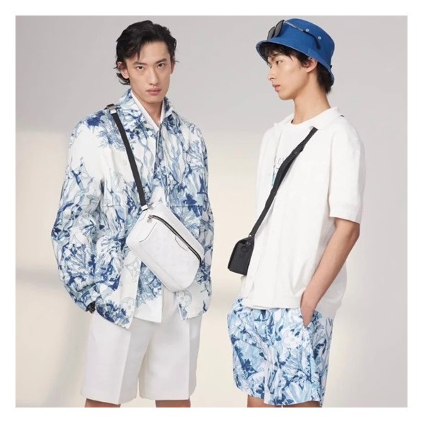 ✨루이비통 남성 블루 셔츠 - Louis vuitton Mens Blue Tshirts - lv1438x