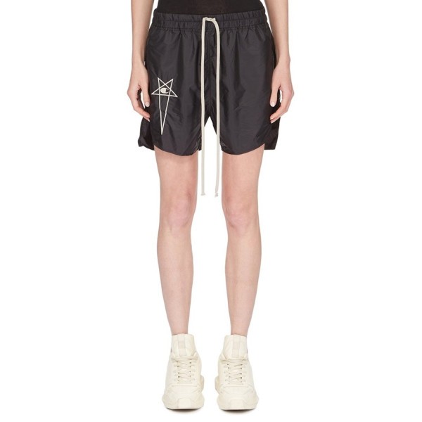 ✨릭 오웬스 남성 모던 블랙 반바지 - Rick Owens Mens Black Half-pants - ri129x