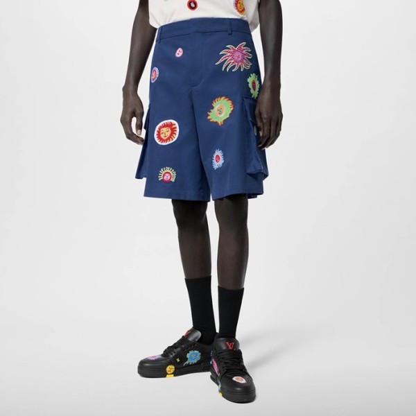 ✨루이비통 남성 블루 반바지 - Louis vuitton Mens Blue Half-pants - lv1461x