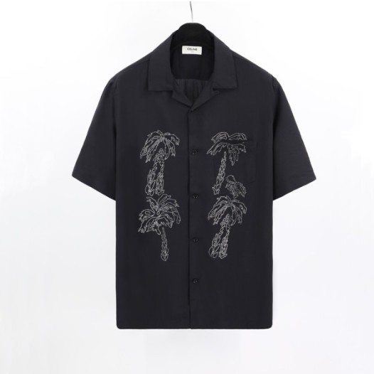 ❤셀린느 남성 블랙 반팔 셔츠 - Celine Mens Short sleeved Shirts - cel175x