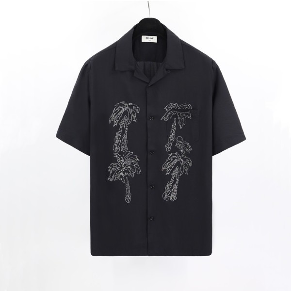 ✨셀린느 남성 블랙 반팔 셔츠 - Celine Mens Short sleeved Shirts - cel175x