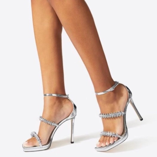 ❤지미츄 여성 실버 샌들 - Jimmy Choo Womens Silver Sandals - ji24x
