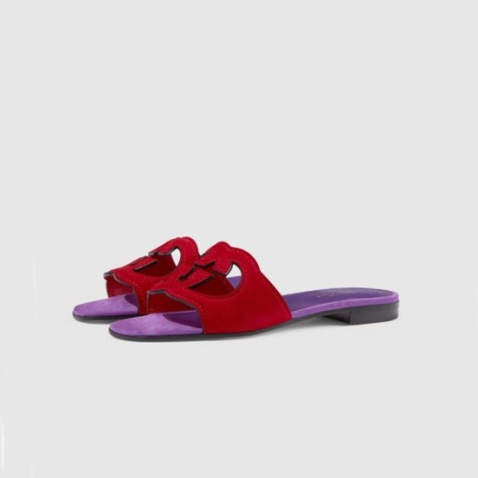 ❤구찌 여성 레드 슬리퍼 - Gucci Womens Red Slippers - gu811x
