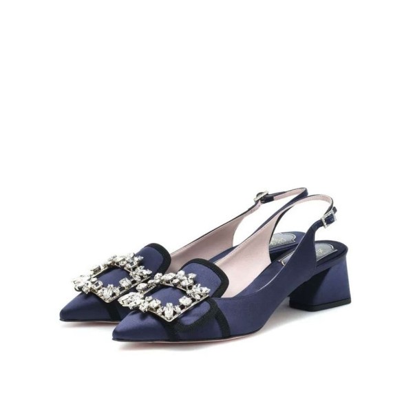 ✨로저비비에 여성 네이비 슬링백 - Roger Vivier Womens Navy Sandals - vi01x