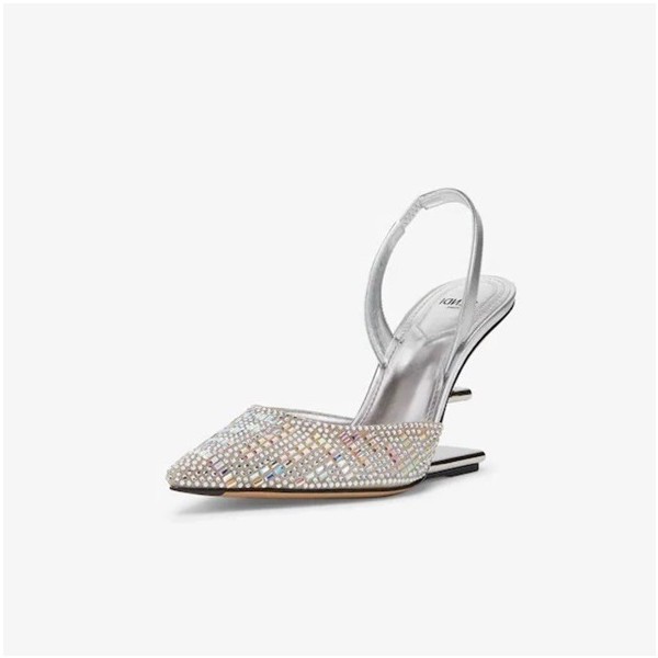 ✨펜디 여성 실버 샌들 - Fendi Womens Silver Sandals - fe154x