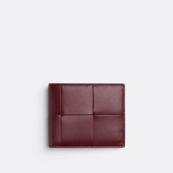 ✨보테가베네타 남성 버건디 반지갑 - Bottega Veneta Mens Burgundy Half Wallet - bv104x