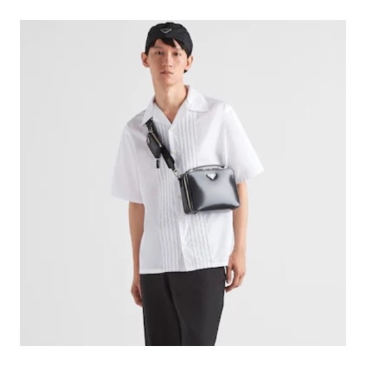 ❤프라다 남성 모던 화이트 반팔 셔츠 - Prada Mens White Short sleeved Shirts - pr618x