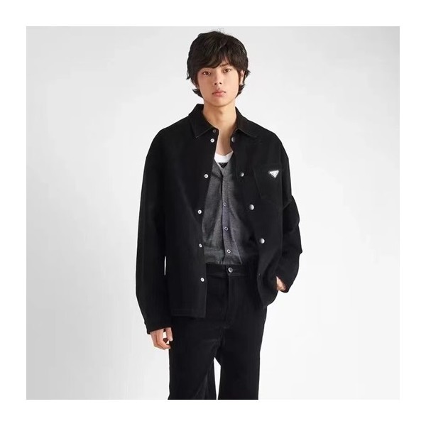 ✨프라다 남성 모던 블랙 자켓 - Prada Mens Black Jackets - pr624x