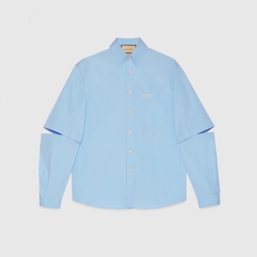 ❤구찌 남성 트렌디 블루 셔츠 - Gucci Mens Blue Shirts - gu877x