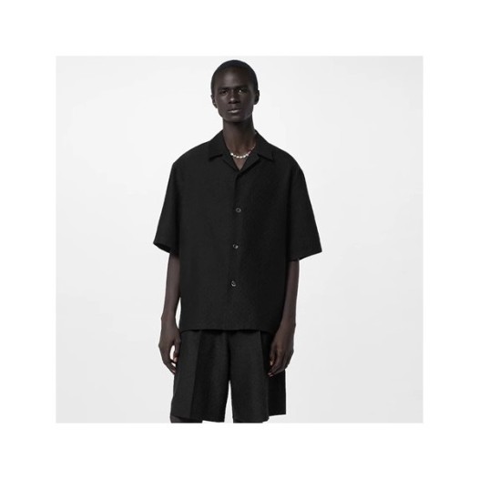 ❤루이비통 남성 블랙 반팔 셔츠 - Louis vuitton Mens Black Shirts - lv1606x