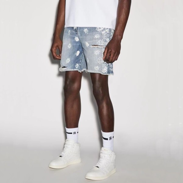 ✨아미리 남성 블루 반바지 - Amiri Mens Blue Half-pants - amr127x