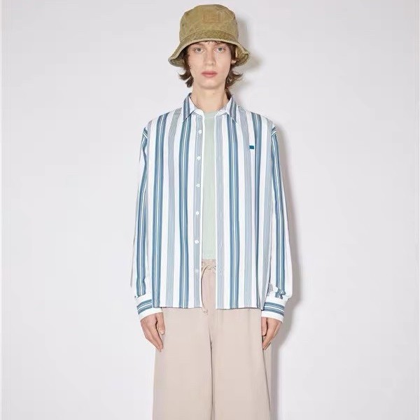 ✨아크네 남/녀 베이직 블루 셔츠 - Acne Unisex Blue Tshirts - acn215x