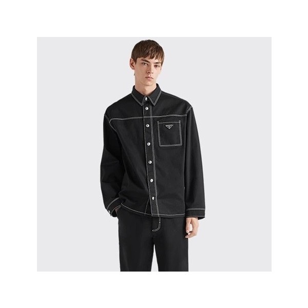 ✨프라다 남성 모던 블랙 셔츠 - Prada Mens Black Tshirts - pr642x