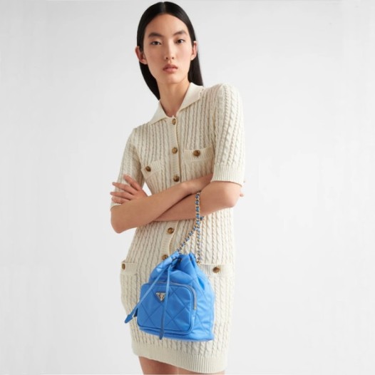 ❤프라다 여성 블루 버킷백 - Prada Womens Blue Bucket Bag - pr651x