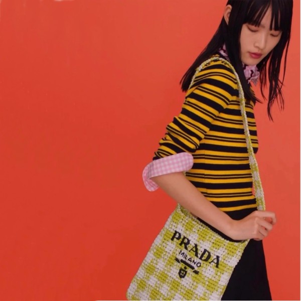 ✨프라다 여성 그린 라탄백 - Prada Womens Green Shoulder Bag - pr659x