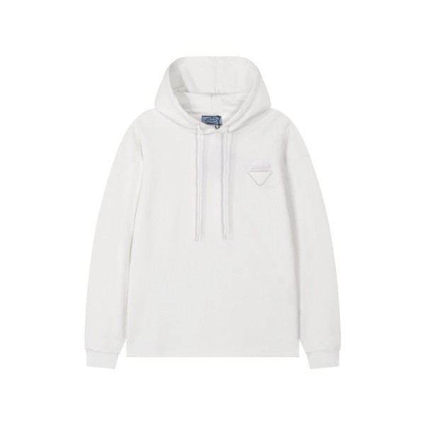 ✨프라다 남성 캐쥬얼 화이트 후드티 - Prada Mens White Hoodie - pr667x