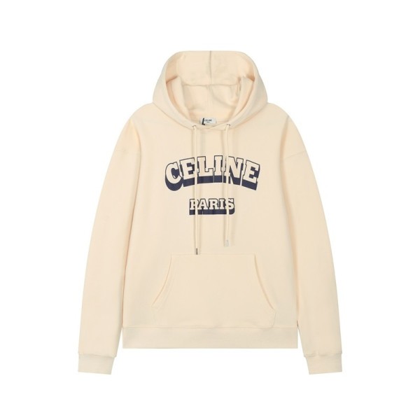 ✨셀린느 남성 캐쥬얼 아이보리 후드티 - Celine Mens Ivory Hoodie - ce186x