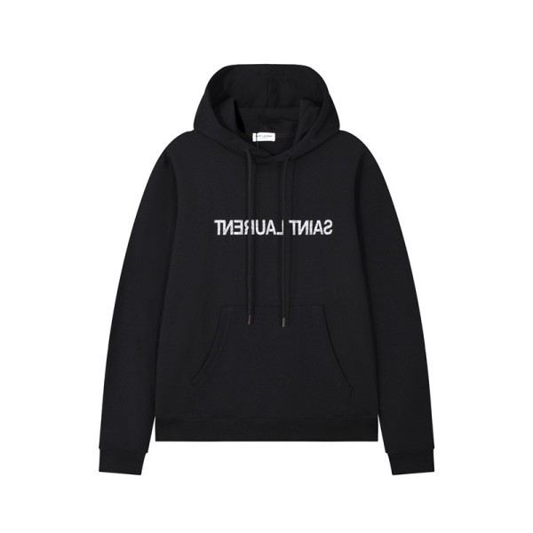 ✨입생로랑 남성 캐쥬얼 블랙 후드티 - Saint laurent Mens Black Hoodie - ysl205x