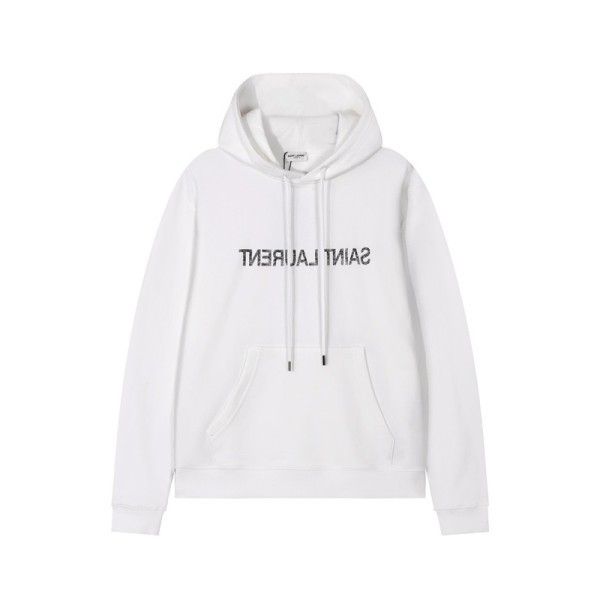✨입생로랑 남성 캐쥬얼 화이트 후드티 - Saint laurent Mens White Hoodie - ysl415x