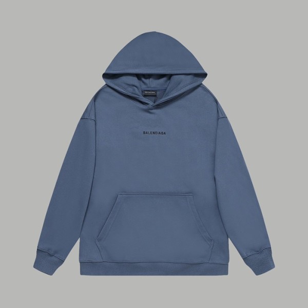 ✨발렌시아가 남/녀 블루 후드티 - Balenciaga Unisex Blue Hoodie - ba552x
