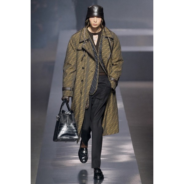 ✨펜디 남성 모던 카키 코트 - Fendi Mens Khaki Coats - fe172x