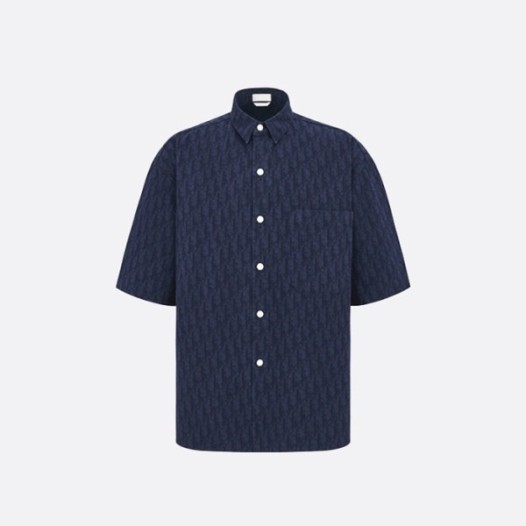 ❤디올 남성 네이비 반팔 셔츠 - Dior Mens Navy Shirts - di618x