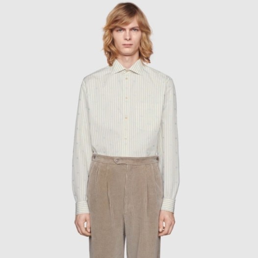 ❤구찌 남성 트렌디 아이보리 셔츠 - Gucci Mens Ivory Shirts - gu929x