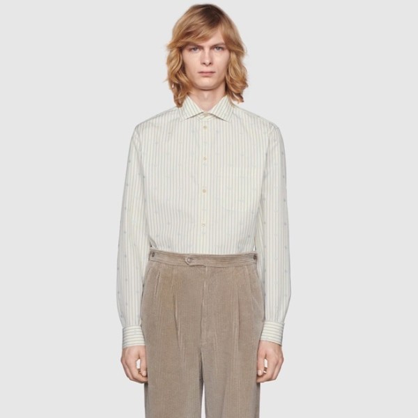 ✨구찌 남성 트렌디 아이보리 셔츠 - Gucci Mens Ivory Shirts - gu929x