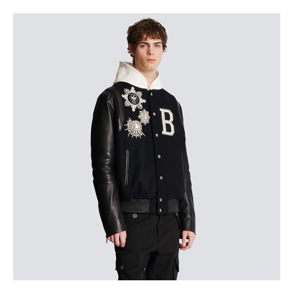 ✨발망 남성 블랙 자켓 - Balmain Mens Black Jackets - bam226x
