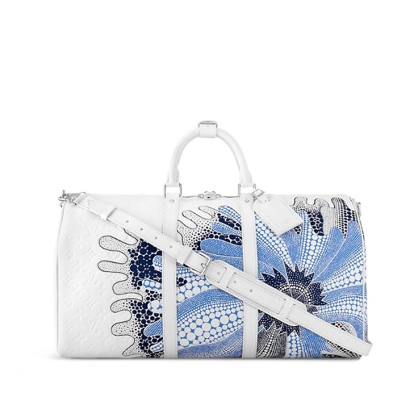 ✨루이비통 남성 키폴 50 토트백 M21678 【매장-690만원대】 - Louis vuitton Mens White Keepall - lv1788x