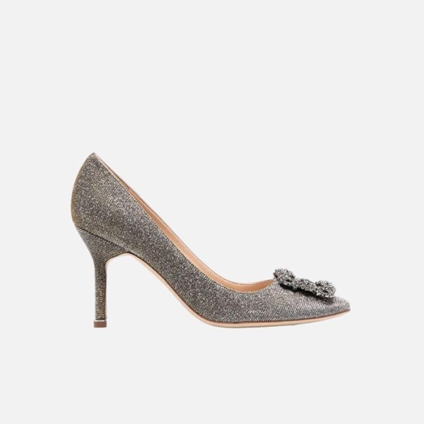 ✨마놀로 블라닉 여성 한기시 새틴 펌프스 【매장-250만원대】 - Manolo Blahnik Womens Silver Pumps- mb03x