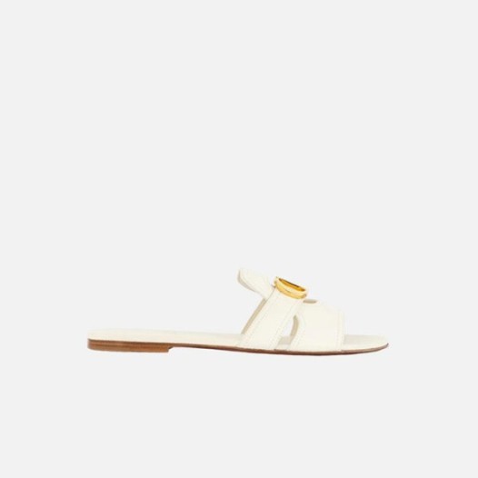❤디올 여성 30몽테인 카프스킨 슬리퍼 【매장-140만원대】 - Dior Womens White Slippers - di651x