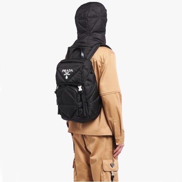 ✨프라다 남성 로고 장식 백팩 2VZ135【매장-345만원대】 - Prada Mens Black Backpack - pr707x