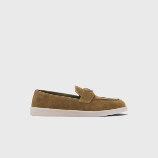 ❤프라다 남성 스웨이드 가죽 브라운 로퍼 【매장-140만원대】 - Prada Mens Brown Loafer - pr715x