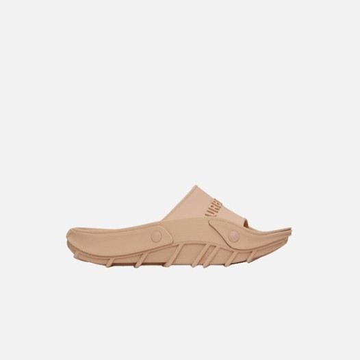 ❤버버리 버클로 러버 베이지 슬라이드 샌들 【매장-80만원대】 - Burberry Mens Beige Slippers - bu282x