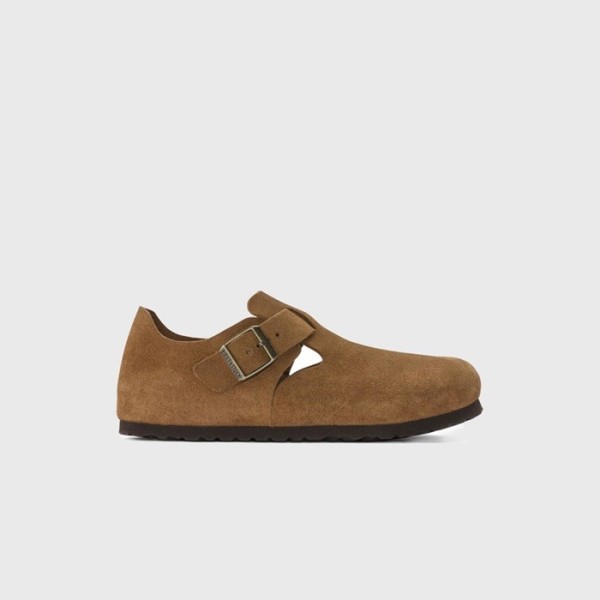 ✨버켄스탁 남/녀 런던 스웨이드 가죽 밍크 샌들 【매장-45만원대】 - Birkenstock Unisex Camel Sandals - bi02x