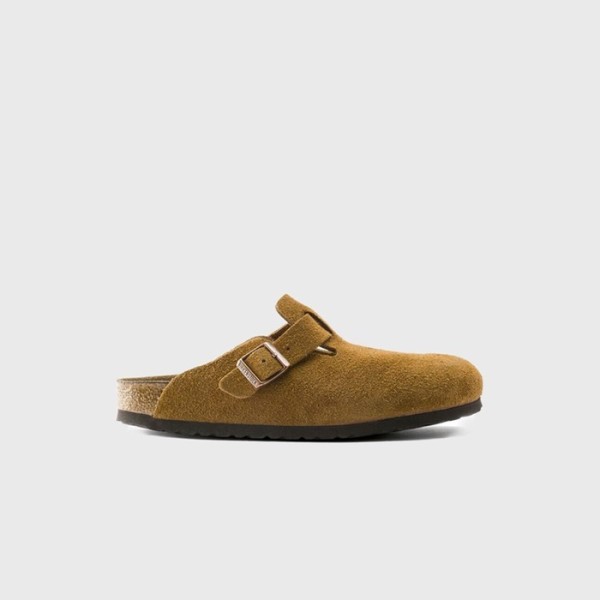 ✨버켄스탁 남/녀 보스턴 스웨이드 가죽 브라운 샌들 【매장-40만원대】 - Birkenstock Unisex Brown Sandals - bi05x