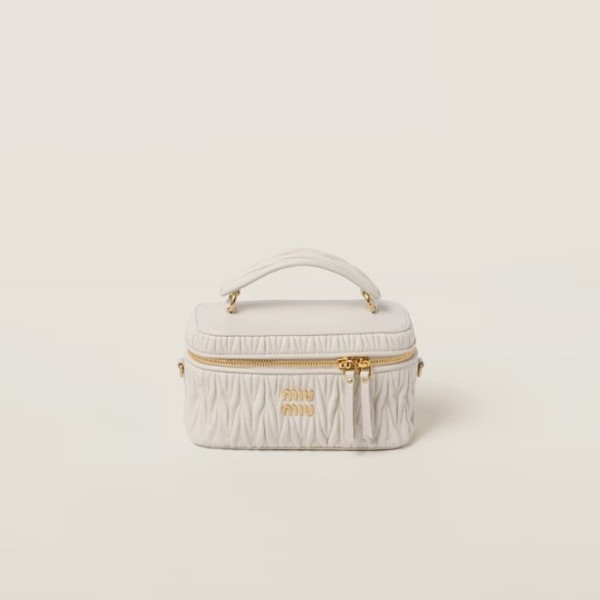 ✨미우미우 여성 마테라쎄 나파 가죽 숄더백 화이트 - Miumiu Womens White Shoulder Bag - miu04x