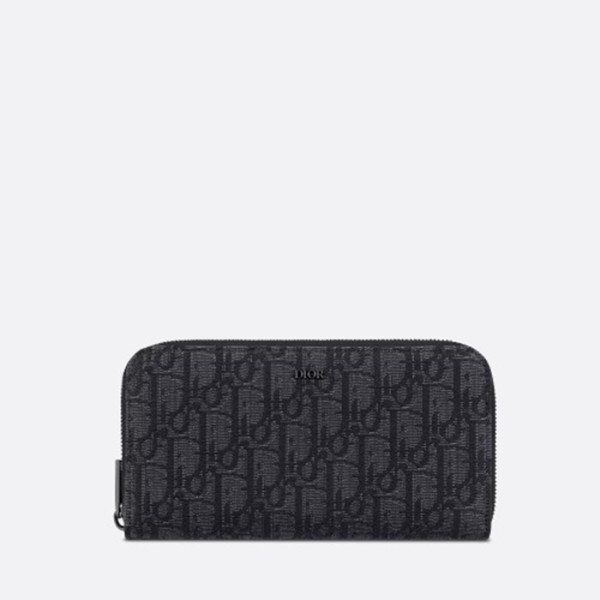 ✨[Premium] 디올 남성 지퍼 장지갑 - Dior Mens Black Zippy Wallets - di673x