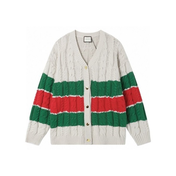 ✨구찌 남성 그린 브이넥 가디건 - Gucci Mens Green Cardigan - gu977x
