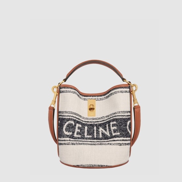 ✨셀린느 여성 자카드 틴 버킷 16 백 - Celine Womens Jacquard Tin Bucket 16 Bag - ce211x