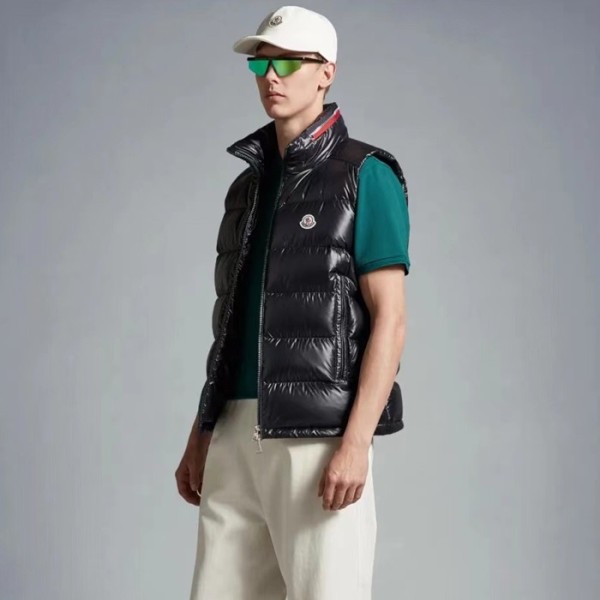 ✨몽클레어 남성 블랙 덕다운 베스트 - Moncler Mens Black Vest - mo175x
