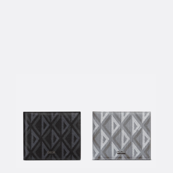 ✨디올 남성 CD 다이아몬드 컴팩트 지갑 【매장-100만원대】 - Dior Mens Black Wallets - di689x