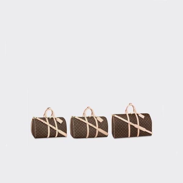 ✨루이비통 남성 키폴 반둘리에 베이지45/50/55보스턴백【매장-250만원대】 - Louis vuitton Mens Brown Keepall - lv1871x