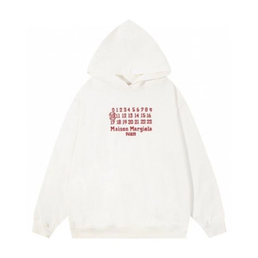 ❤메종마르지엘라 남성 화이트 후드티 - Maison margiela Mens White Hoodie - mai214x